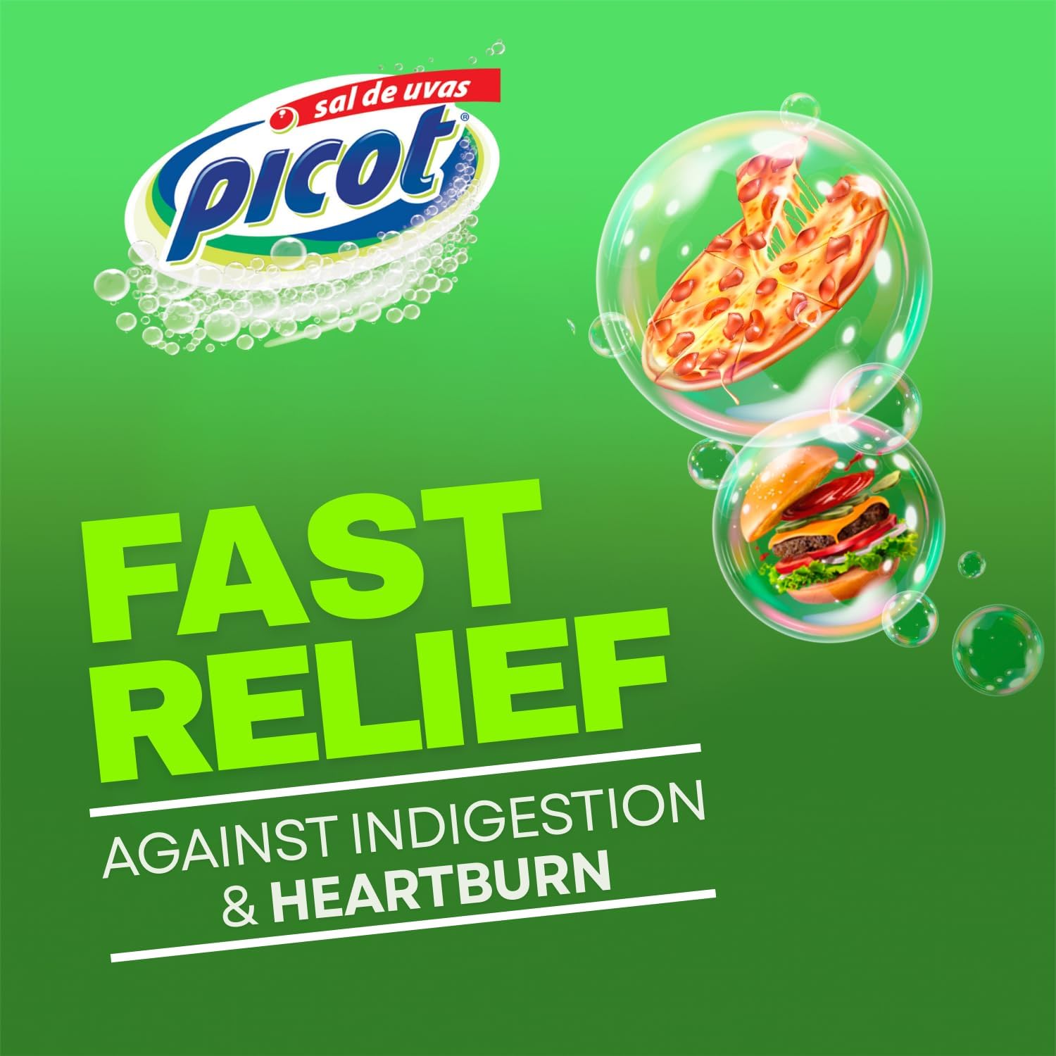 Sal de Uvas Picot, Effervescent Powder Solution, Antacid, 0.17 Oz, 3-Pack of 8 Packets, 3 Boxes. - Image 2