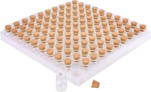 MaxMau 100 Count Small Glass Bottle...