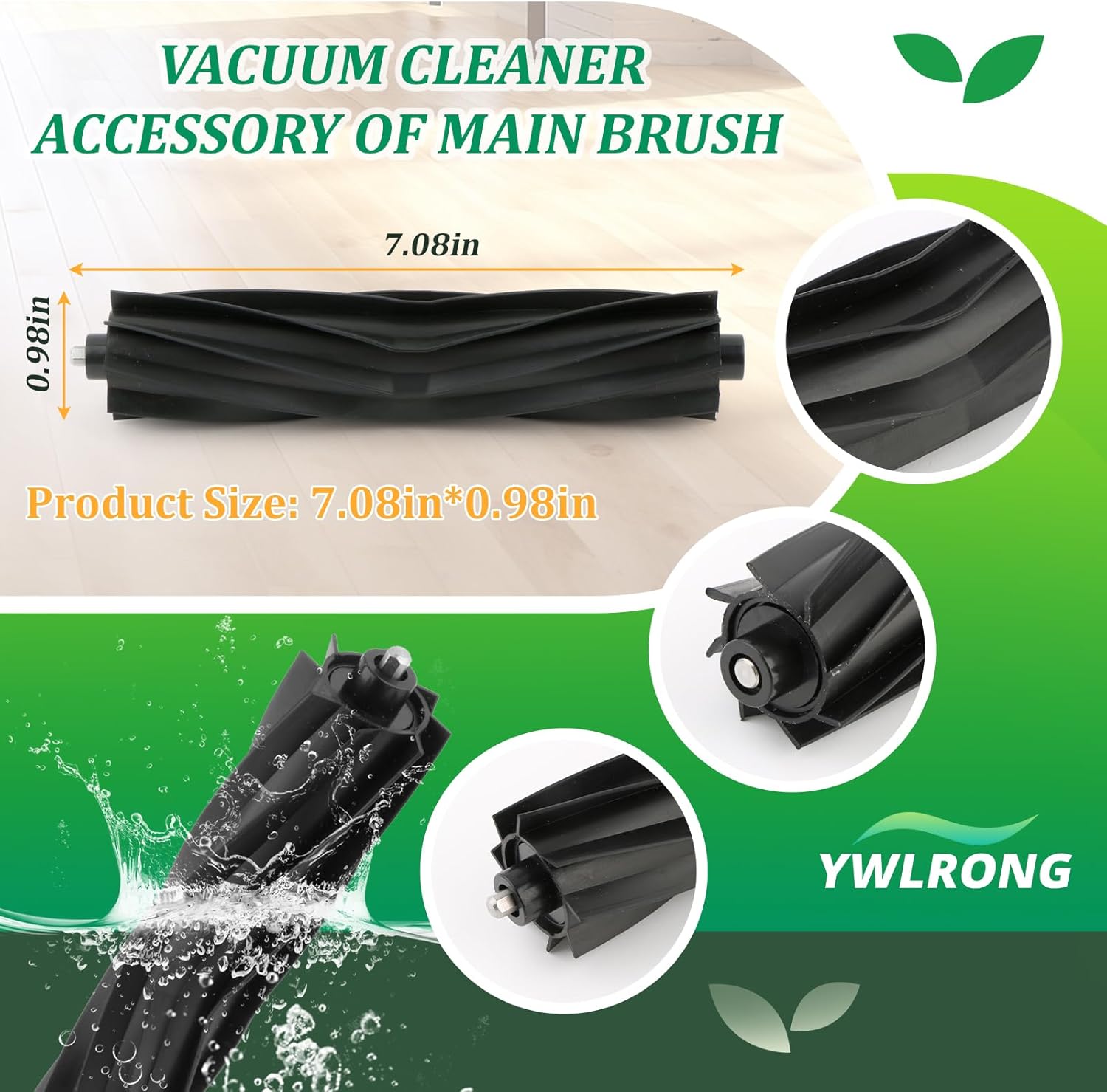 Replacement Parts for ECOVACS DEEBOT T20 Omni/T20 Max/ T20 Pro /T20e Omni Accessories Kit with 1 Rubber Brush,4 Dust Bags,4 Hepa Filters,4 Mop Pads,6 Side Brushes Vacuum Cleaner Set Accessories - Image 2