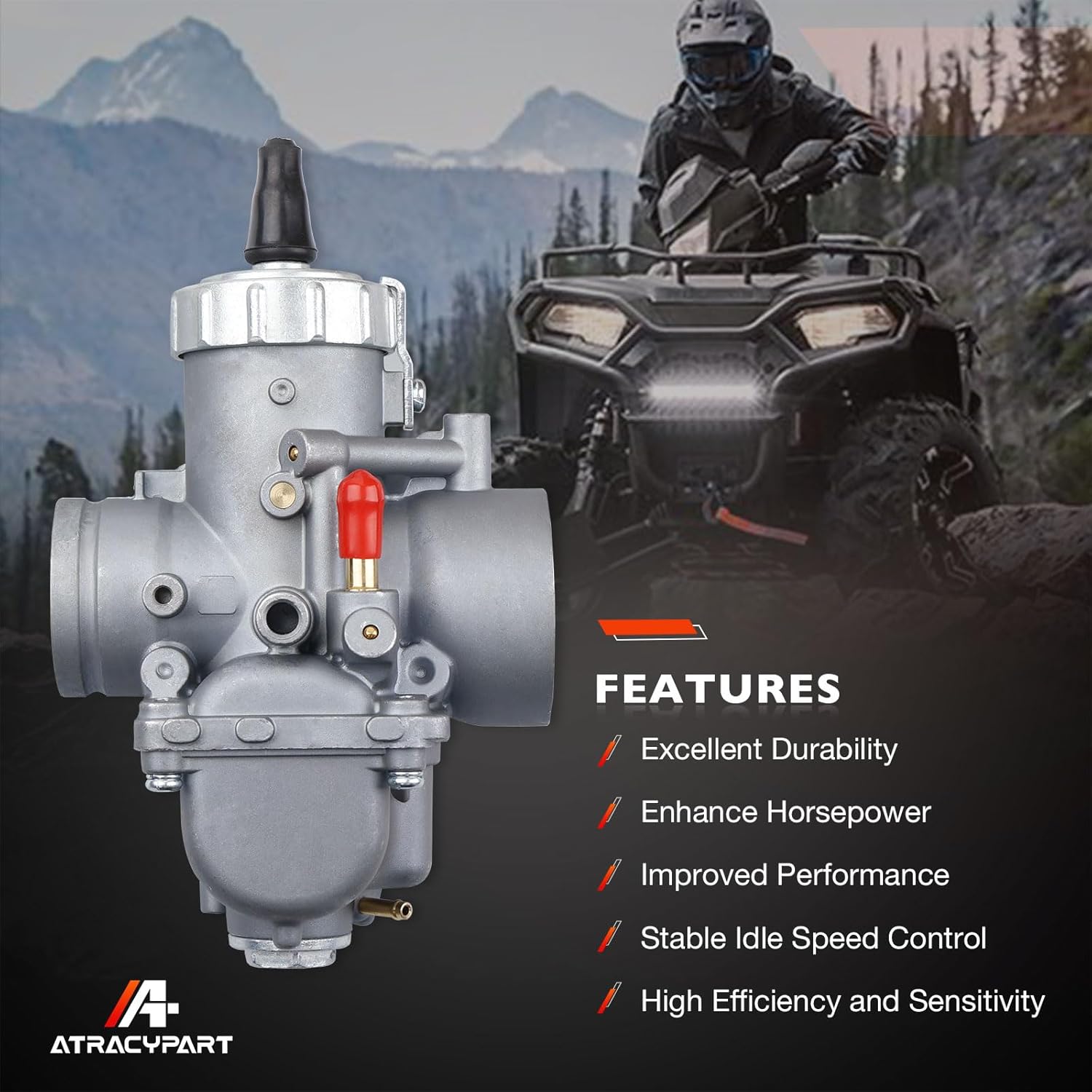 2 Stroke Polaris Carburetor Compatible with Scrambler Sportsman Sport Xplorer Trail Blazer Big Boss 400 400L 1994-2002 Engines Carb Replace#3130710 3130574 3130957 3131323 3131404 - Image 3