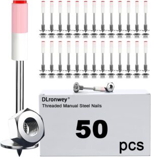 DLronwey Threaded Manual Steel Nail...