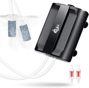 AQQA Aquarium Air Pump,3.5W 5W Dual...