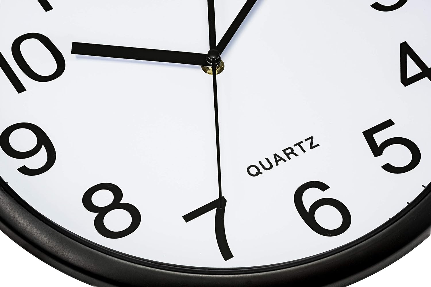 Bernhard Products Black Wall Clock Silent Non Ticking 10 Inch Bold Quality Quartz Battery Operated Round Easy to Read Home/Kitchen/Office/Classroom/School Clocks, Sweep Movement - Image 2