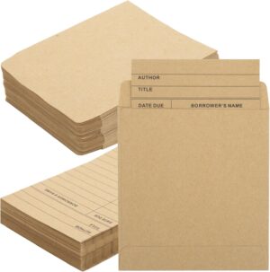 200Pcs Vintage Library Pockets and ...