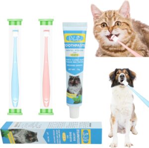 CUECOMER Pet Cat Dog Toothbrush and...