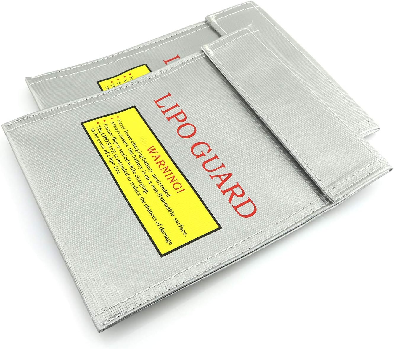 RLECS 2pcs RC Lipo Safe Bag Fireproof Lipo Guard Silver Lithium Charging Bag Battery Sack 18x23cm - Image 2