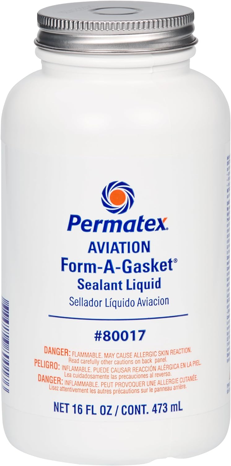 Permatex 80017 Aviation Form-A-Gasket No. 3 Sealant, 16 oz. , Brown
