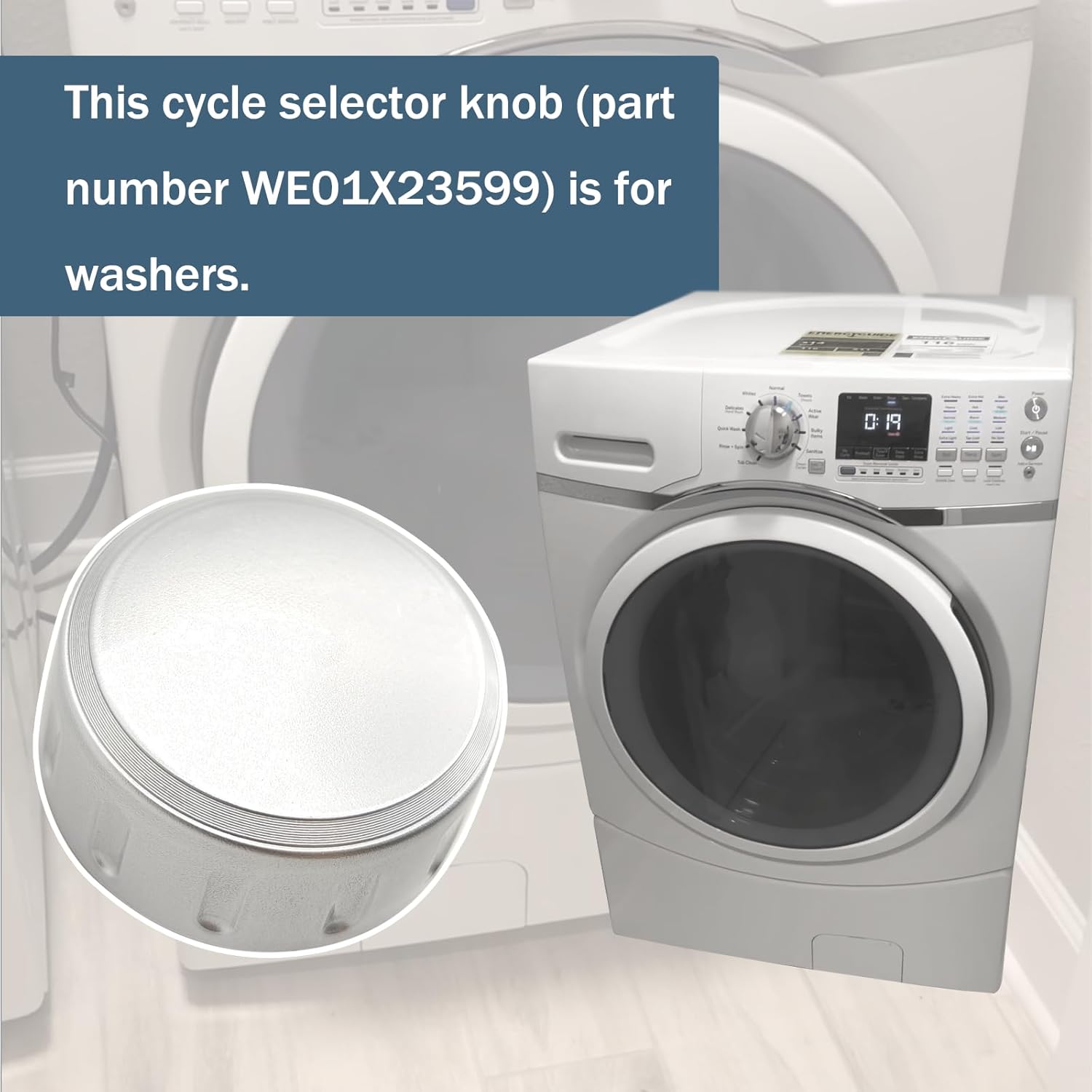 Replacement WE01X23599 WH11X20875 for GE washer Knob front load washing machine - Image 4