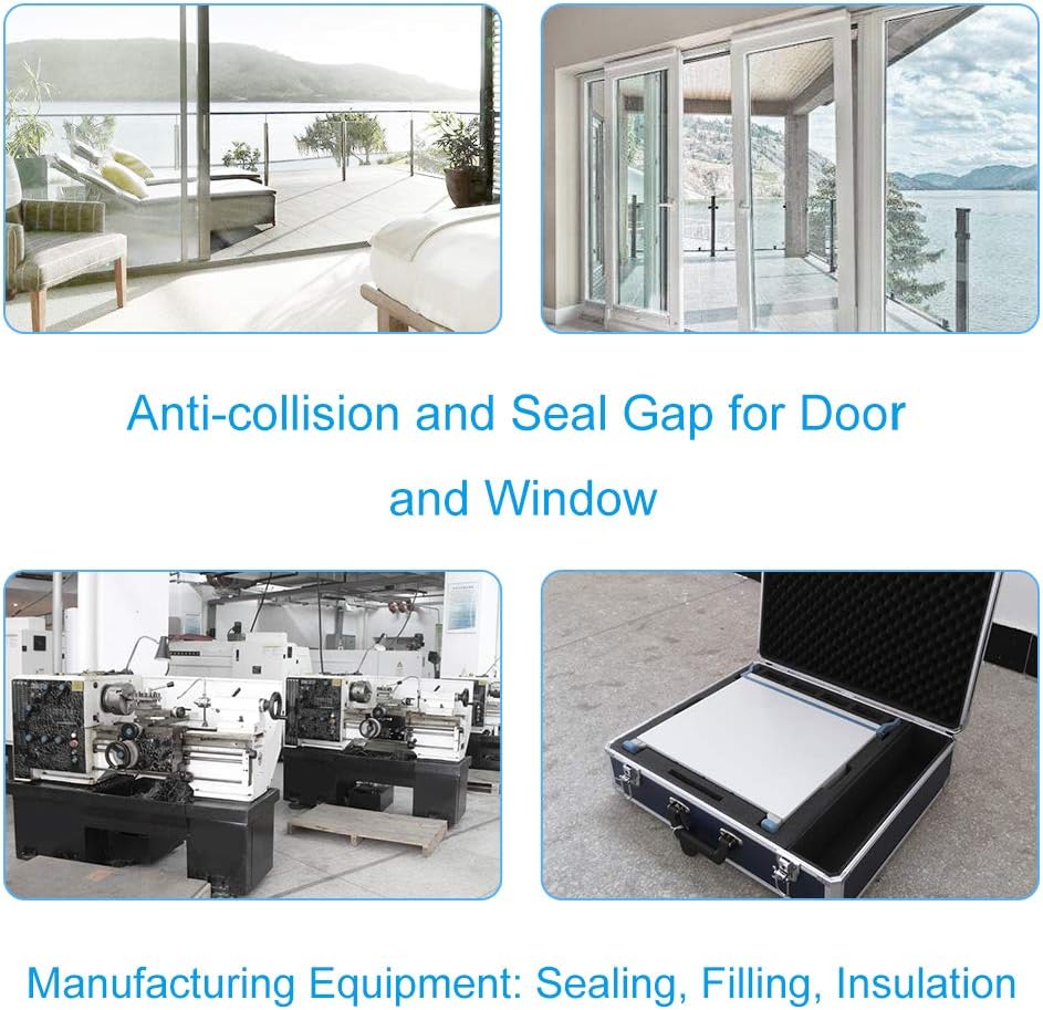 2 Rolls Weather Stripping,1/4 Inch Wide X 1/8 Inch Thick Foam Seal Tape High Density Foam Strip Self Adhesive,Closed Cell Foam Tape Seal Strip,16 Feet Long Each - Image 7