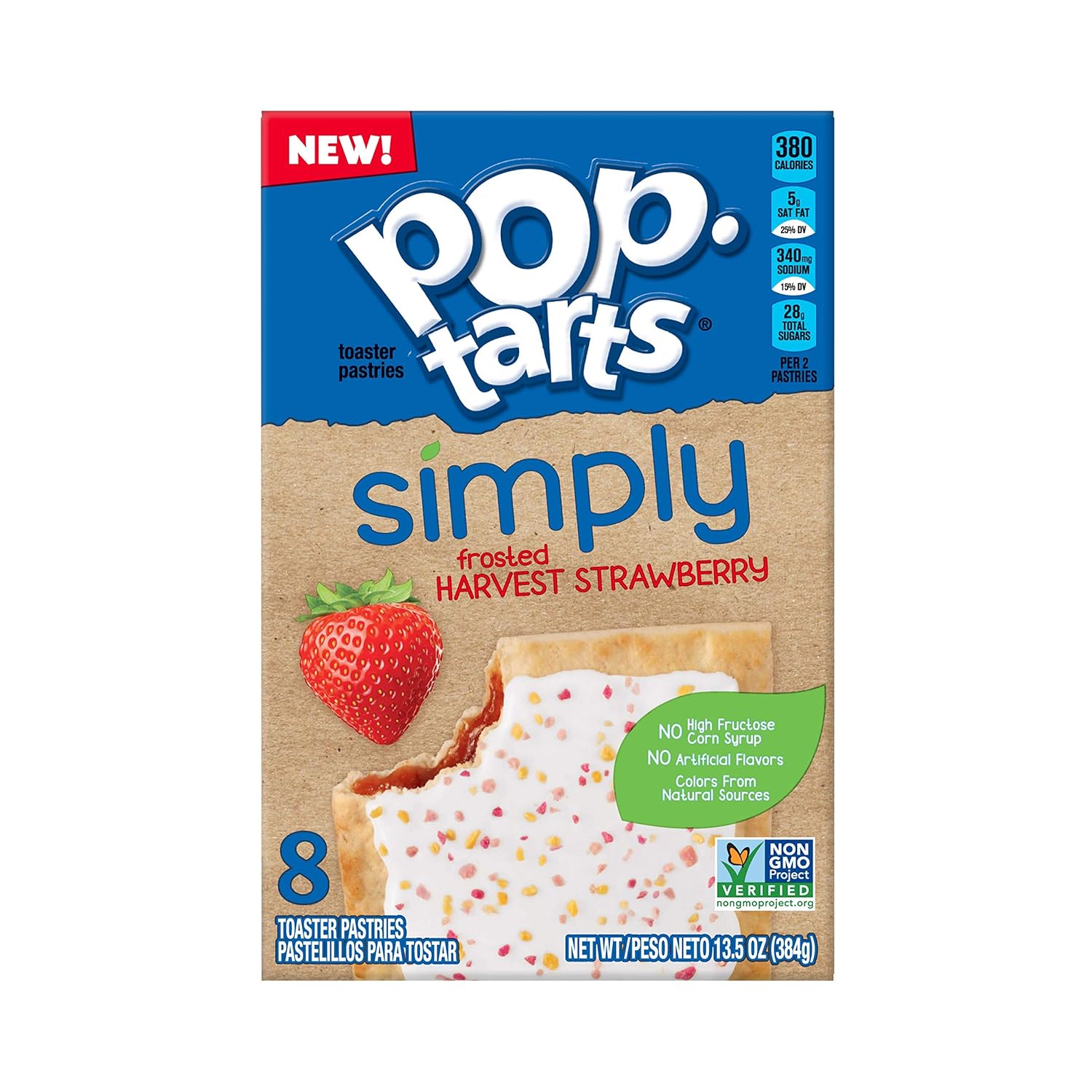 Simply Pop-Tarts, Toaster Pastries, Frosted Harvest Strawberry, Non-GMO Project Verified, 13.5oz Box (8 Count) - Image 8