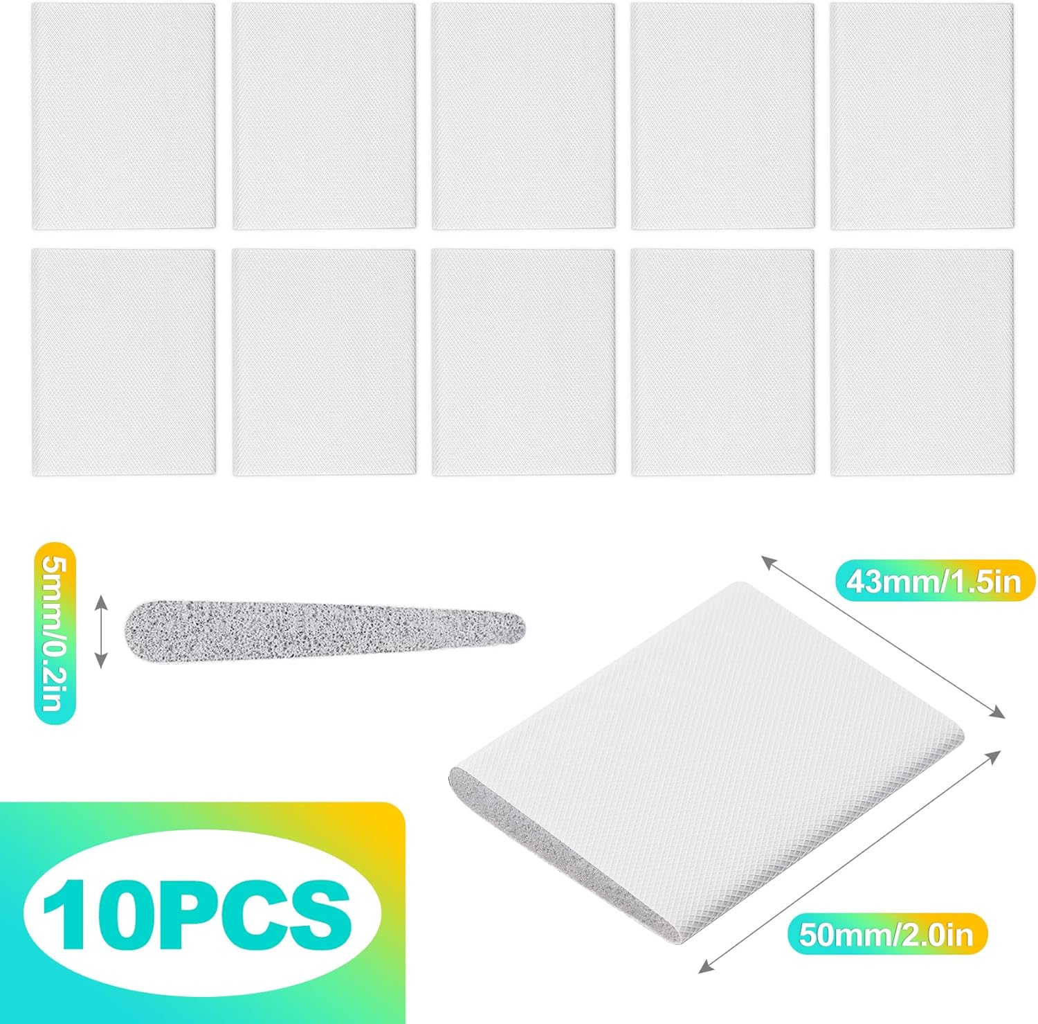 KornaDoz 10-Pack Self-Adhesive Foam Corner Seals - Weatherproof Gap Filler for Door Frames & French/Sliding Doors - White, Draft & Noise Blocker - Image 2
