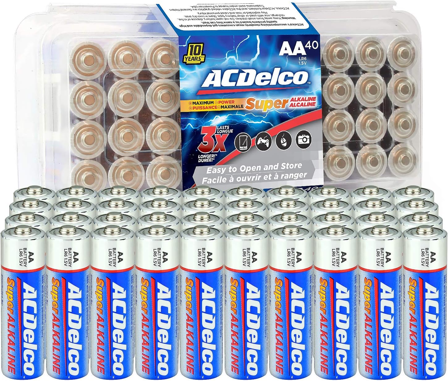 ACDelco 100-Count AAA and AA Batteries | Maximum Power Super Alkaline - Image 5