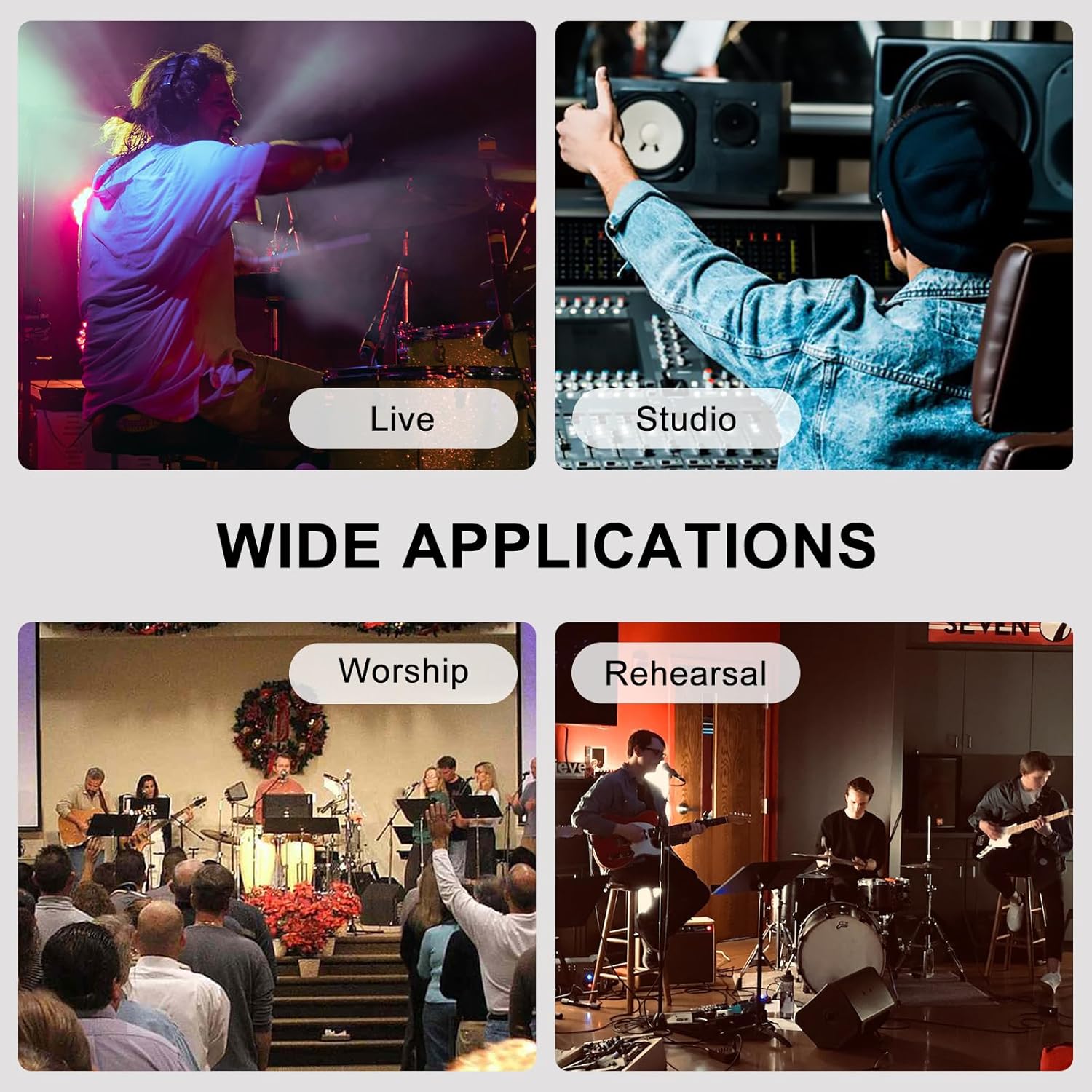 FZONE Upgraded in-Ear Monitor Amplifier Portable IEM with Super Great Sound Quality, Stereo/Mono Switch, Enhanced Durable Belt Clip - Image 7