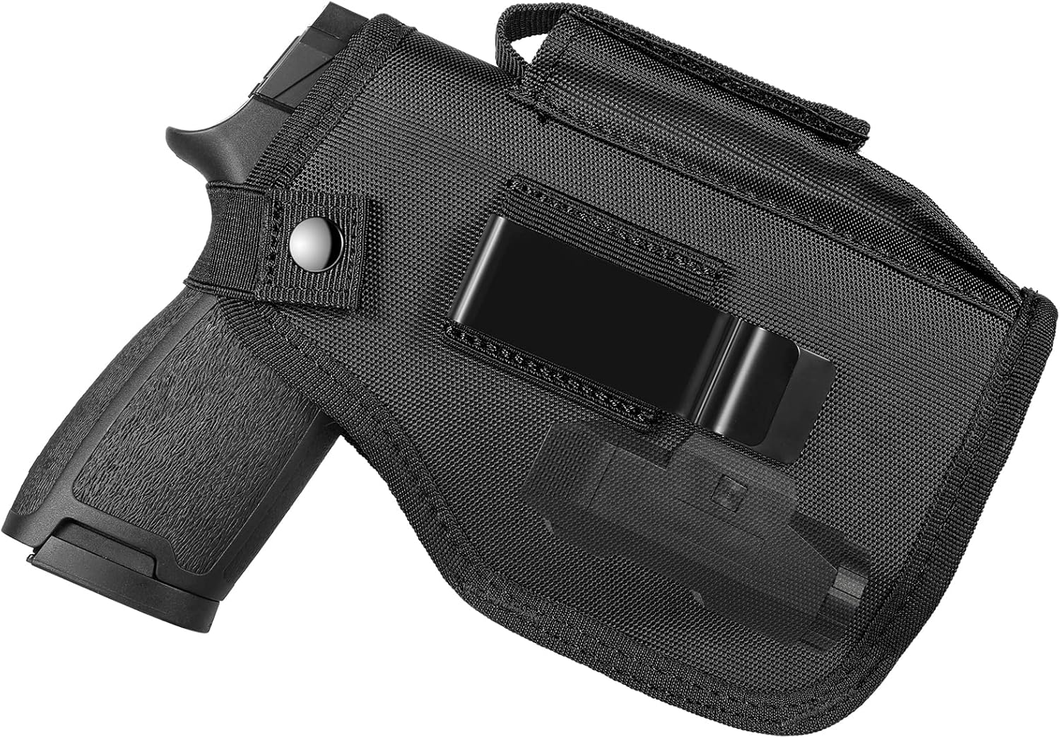 Concealed Carry Holster with Mag Pouch Fits Pistols with Light/Laser, Universal IWB/OWB Holsters for Men Women Fits Right Hand and Left