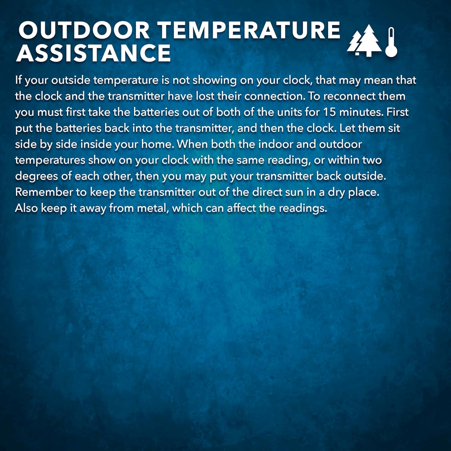 Sharp Atomic Clock with Bright Color Display, Atomic Accuracy, Jumbo 3" Easy to Read Numbers - Indoor/Outdoor Temperature Display with Wireless Outdoor Sensor - Image 4