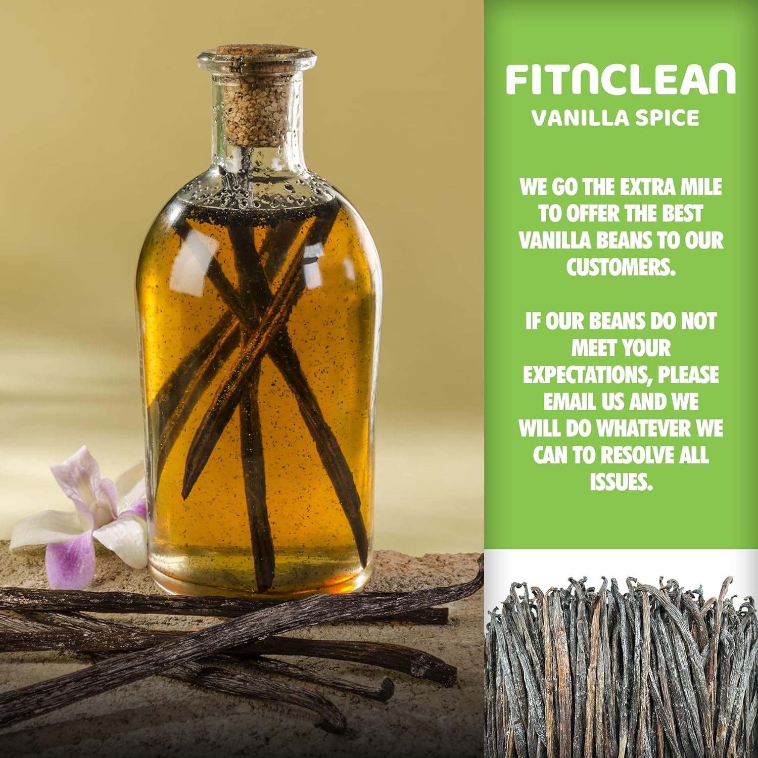 26 Organic Madagascar Vanilla Beans Extract Exclusive Grade B| 4.5" - 5.5" by FITNCLEAN VANILLA| Certified USDA Organic. Bulk Dry Whole Bourbon NON-GMO Pods - Image 3