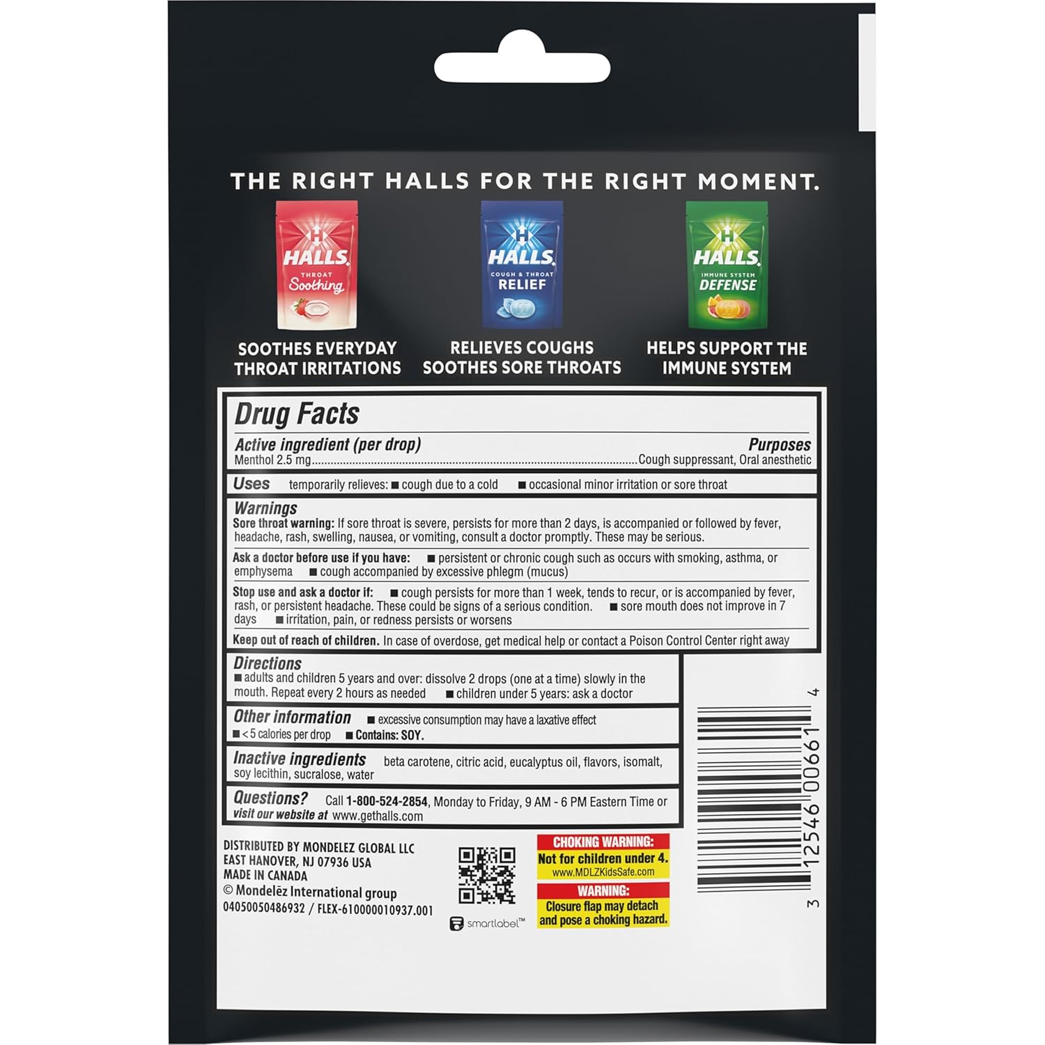 Halls Minis Honey Lemon Flavor Sugar Free Cough Drops, 48 Drops - Image 11