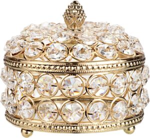 Hipiwe Crystal Mirrored Jewelry Box...