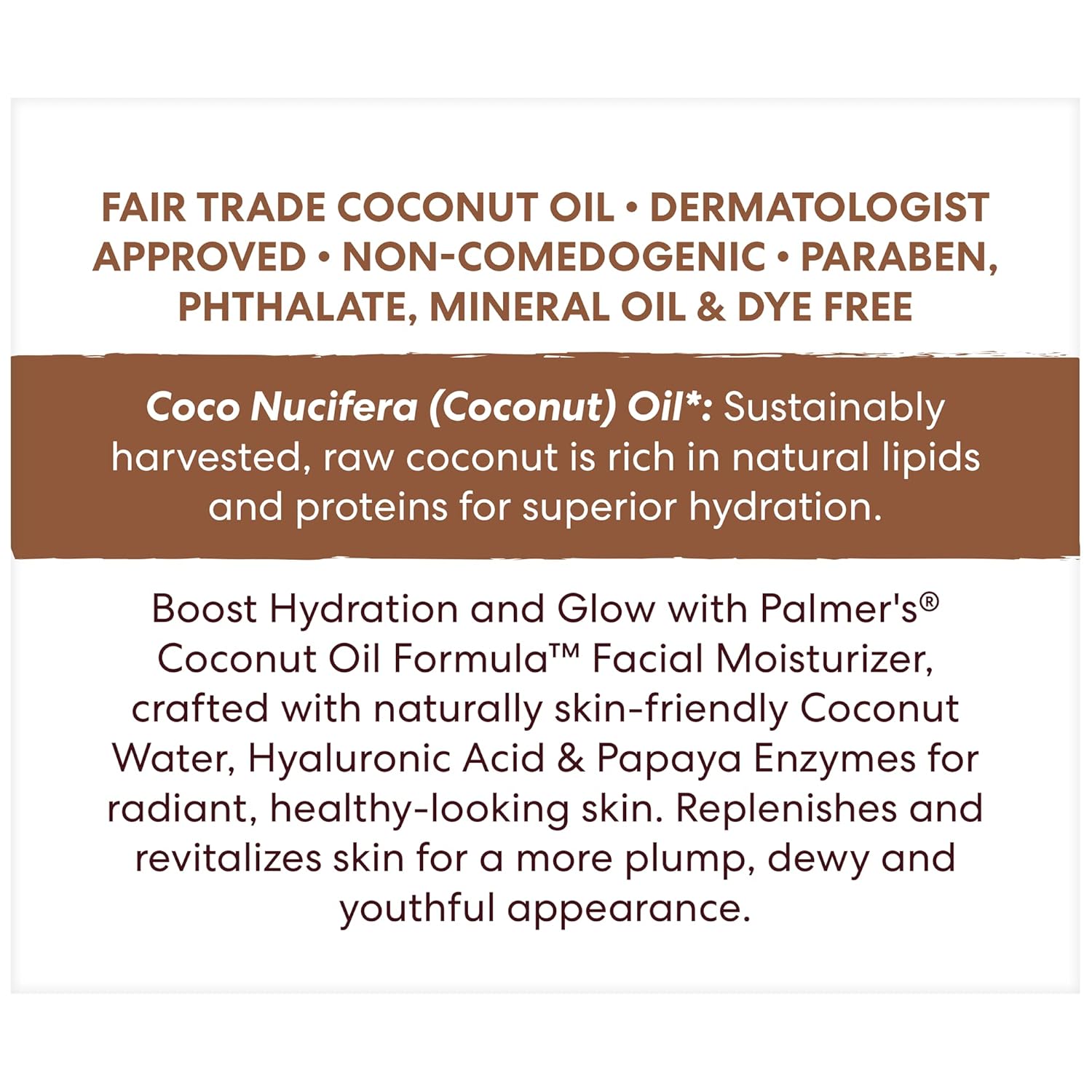 Palmer's Coconut Oil Formula Coconut Water Face Moisturizer, 1.7 Ounce Jar - Image 4