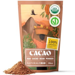 NaturaleBio Cacao Powder Organic 35...