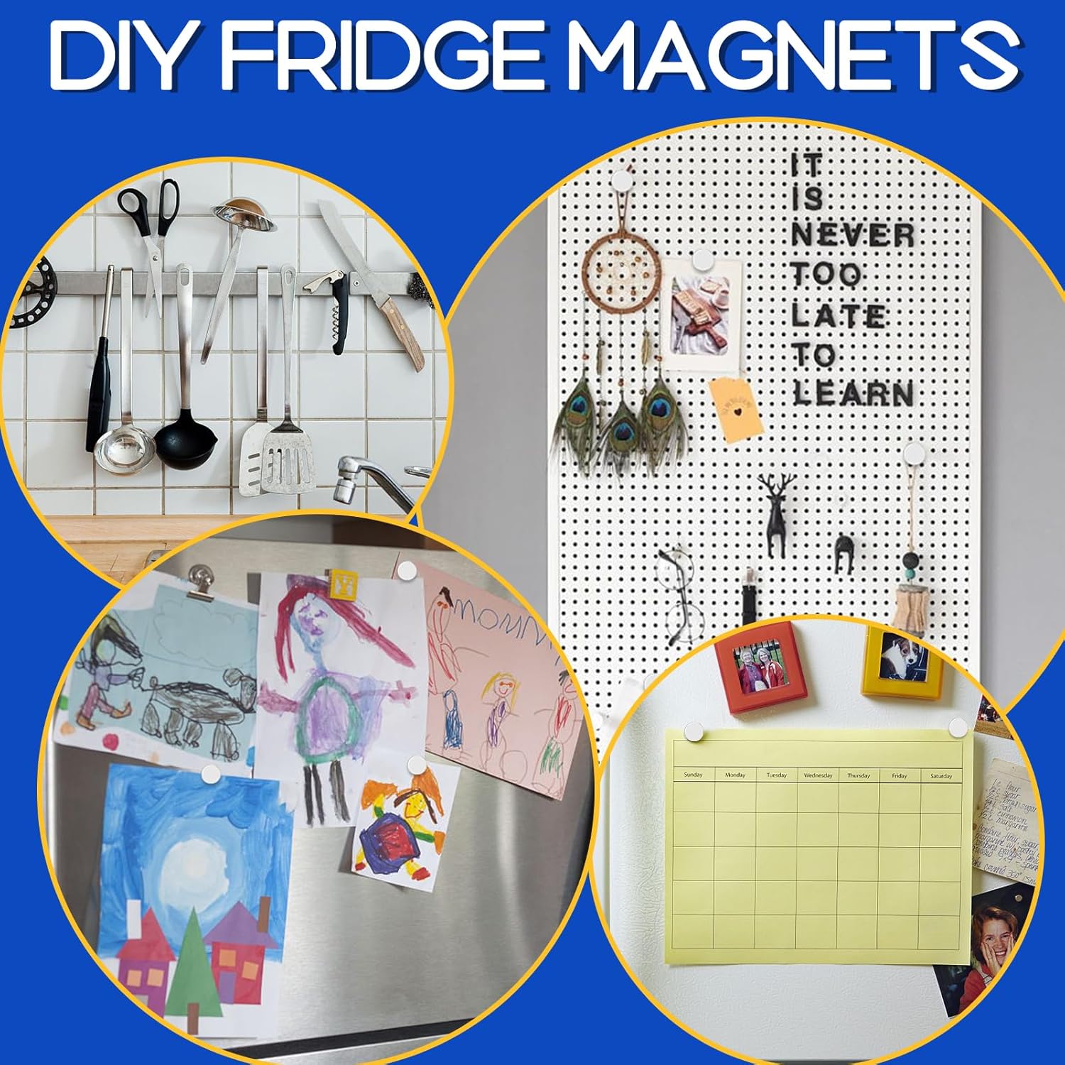 VSKIZ 320Pcs Small Neodymium Magnets, 6x2mm Small Rare Earth Magnet Mini Magnets for Whiteboard, Office, School - Image 7