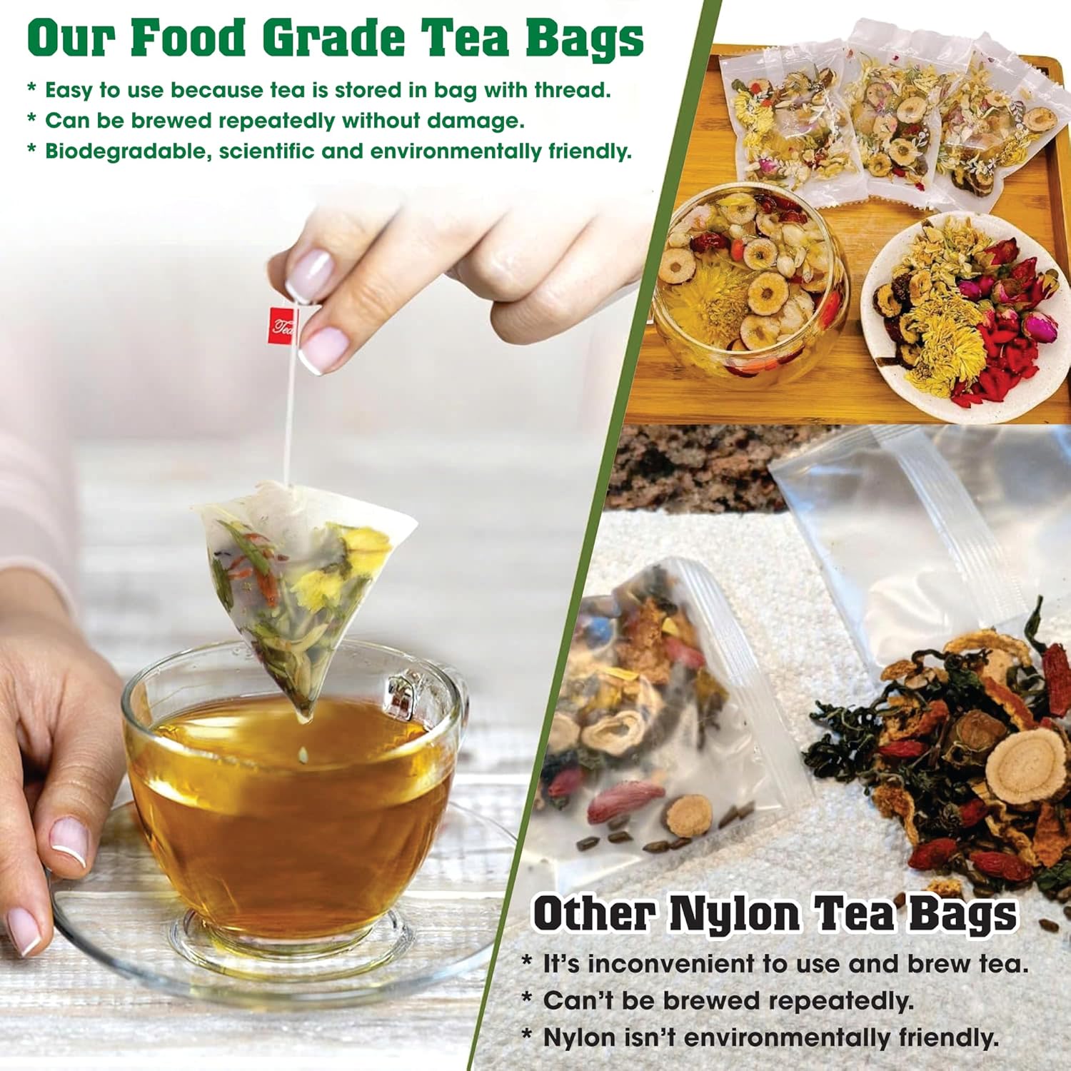 Premium Dandelion Root Wolfberry Tea Bags - Kidneys & Liver Health Tea, Seven Vietnamese Herbal Ingredients Natural Blend Tea bags (13gr x12bags) - Image 4