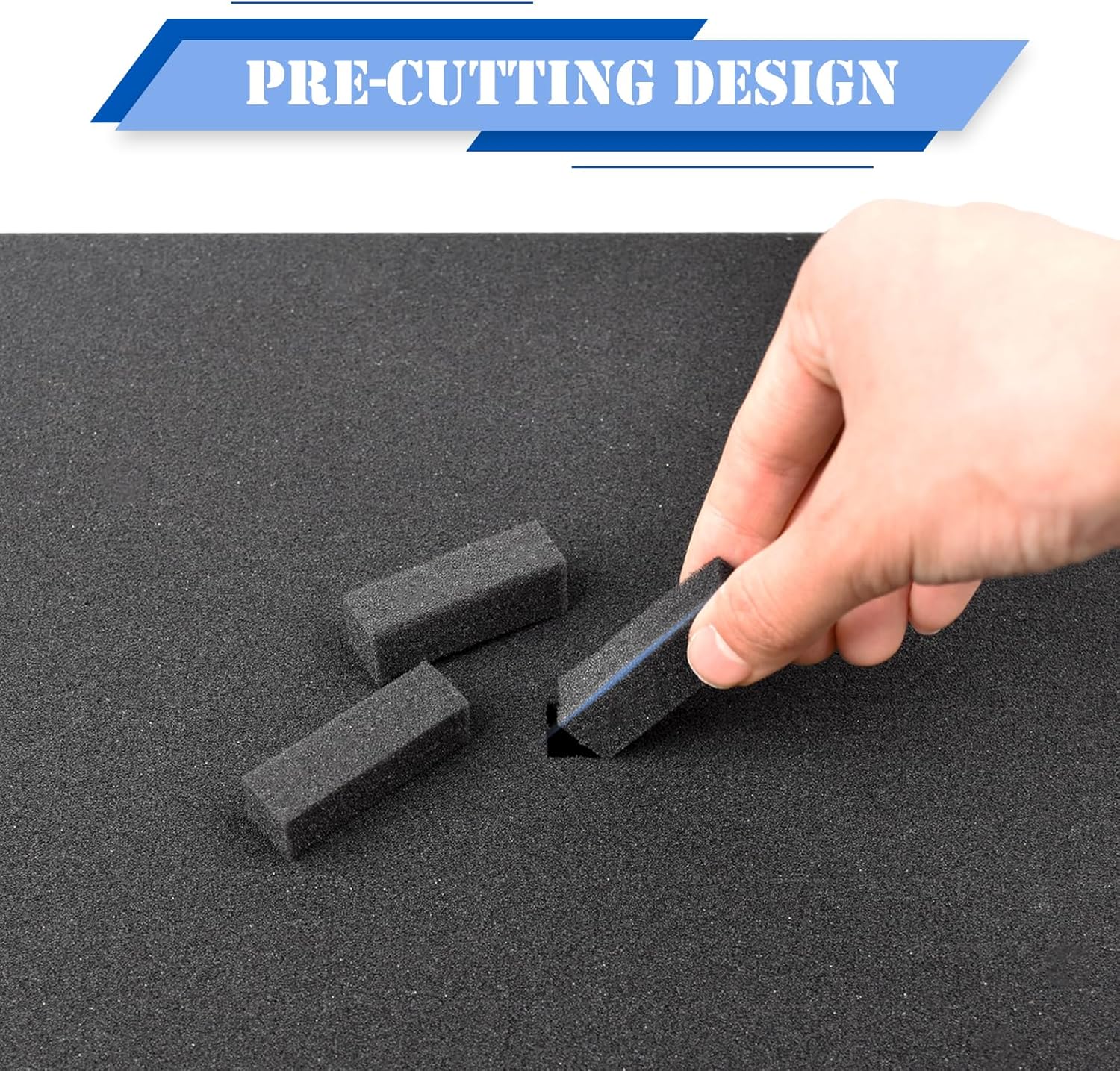 6 Pcs Pick and Pluck Foam 16" L x 12" W Packing Pick Apart Foam Inserts for Case Pre-Cubed High Density for Case Tool Camera - Image 7