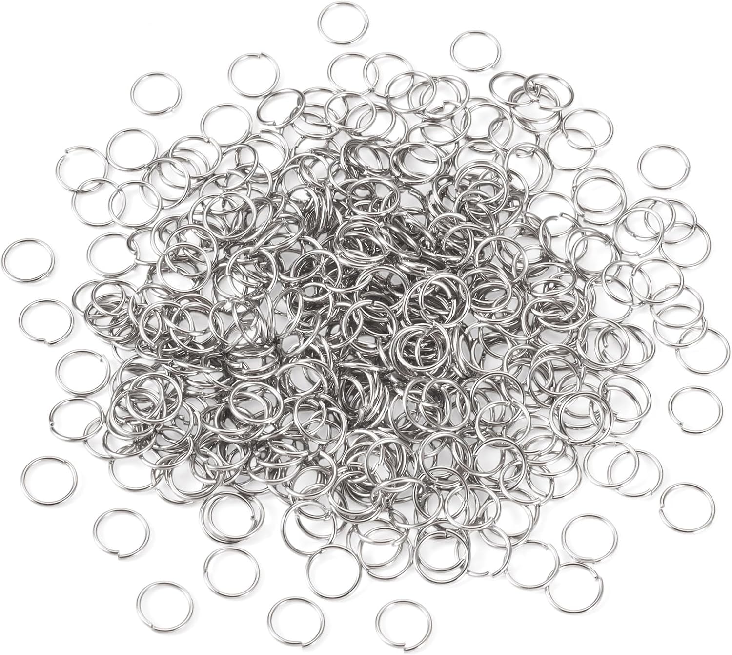 1500 Pcs Stainless Steel Jump Rings 10 mm for Jewelry Making Open Jump Rings for Necklaces Repair DIY Crafts Chainmail Chains Layer Bracelet Earrings Making - Image 7