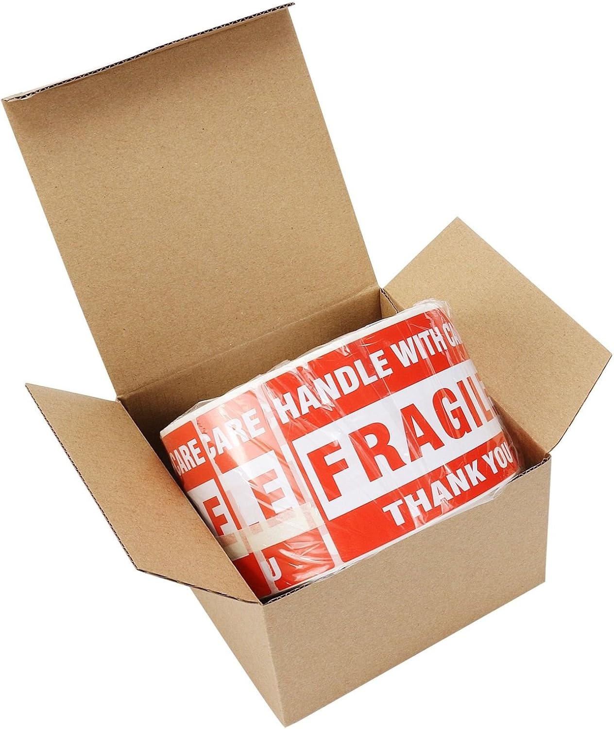 SJPACK Fragile Stickers 3'' x 5'' 1 Roll 500 Labels Fragile - Handle with Care - Thank You Shipping Labels Stickers (500 Labels/Roll) - Image 3