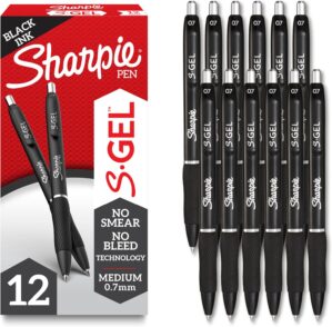 Sharpie S-Gel Gel Pens, Black Barre...