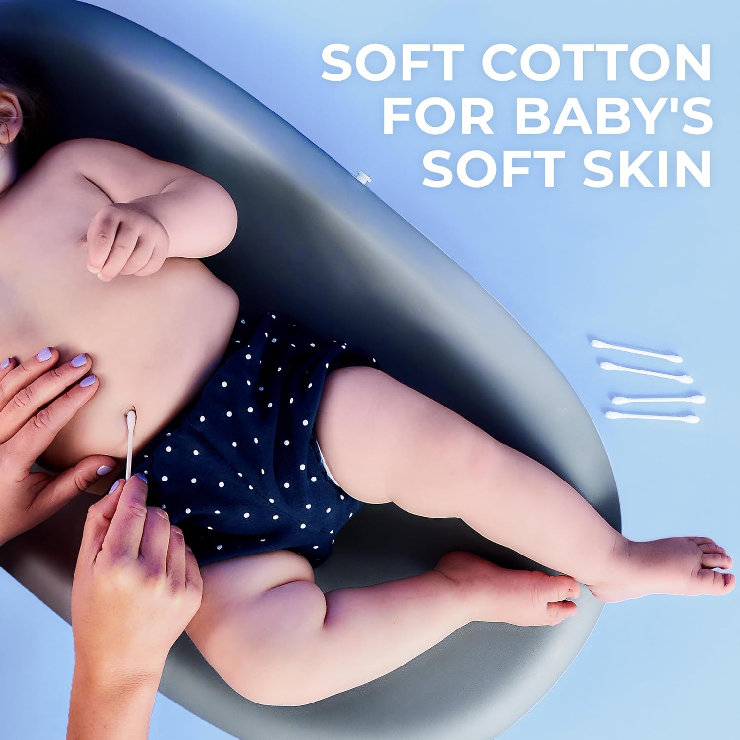 Q-tips Cotton Swabs For Hygiene and Beauty Care Original Cotton Swab Made With 100% Cotton 375 Count - Image 6