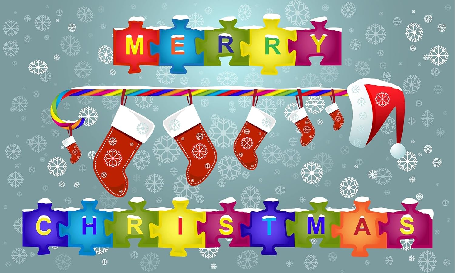 1000 Piece Cardboard Jigsaw Puzzles, Beautiful Christmas Puzzle - Every Piece Unique, Softclick Technology for 27x20 Inch - Image 5