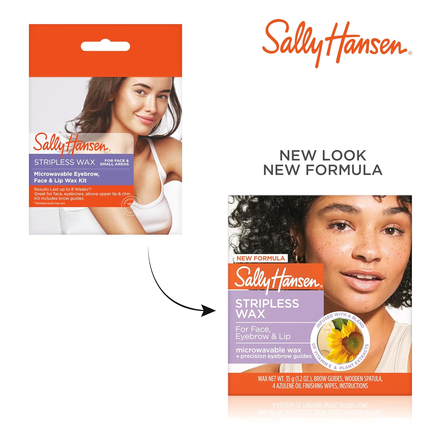 Sally Hansen Stripless Wax Kit for Face, Eyebrow & Lip | Mircrowavable Wax, At-Home Hair Removal Kit, Quick & Easy - Image 6