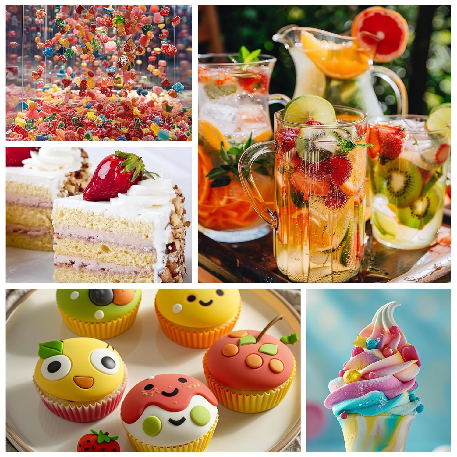 Food Flavoring Oil - 10 Flavors Liquid Lip Gloss Flavoring Oil, Concentrated Candy Flavors for Lip Balm, Baking, Drinks, Cooking, Soap and Slime Making, Water & Oil Soluble - 0.25 Fl Oz (6 ml) Bottles - Image 4