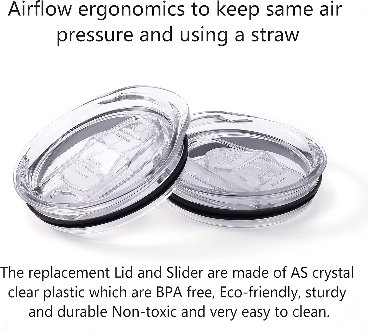 20oz Skinny Tumbler Replacement Lids 3 Pack,2.75in Cup Mouth Compatible with YETI Rambler and More Tumbler Cups,Spill Proof Splash Resistant Silicone Sliding Covers. - Image 4