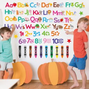 Animal Alphabet Numbers Wall Decals...