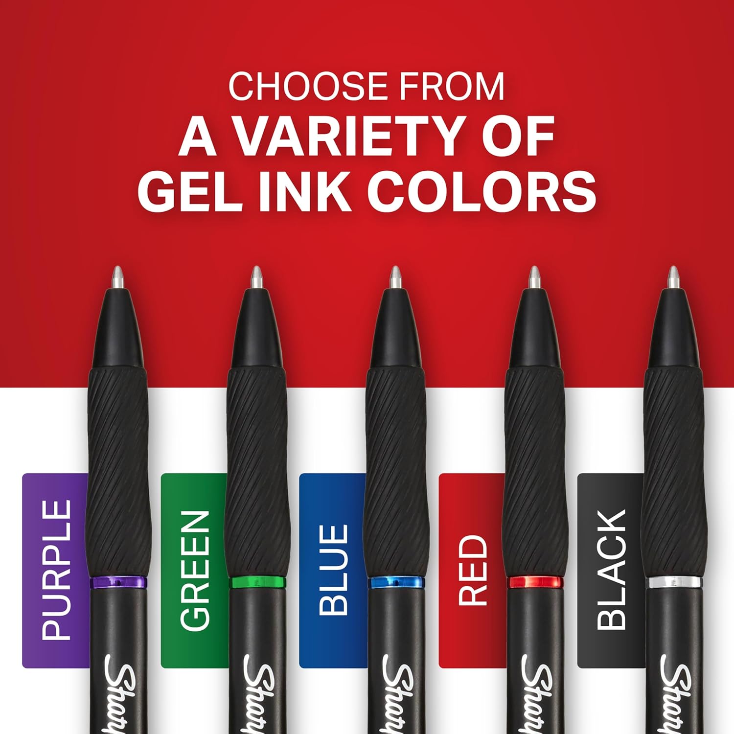 Sharpie S-Gel Gel Pens, Black Barrel, Medium Point (0.7mm), Black Gel Ink Pens, 12 Count - Home, Office, School, Journaling, Writing, Note-Taking, Teacher Supplies - Image 6
