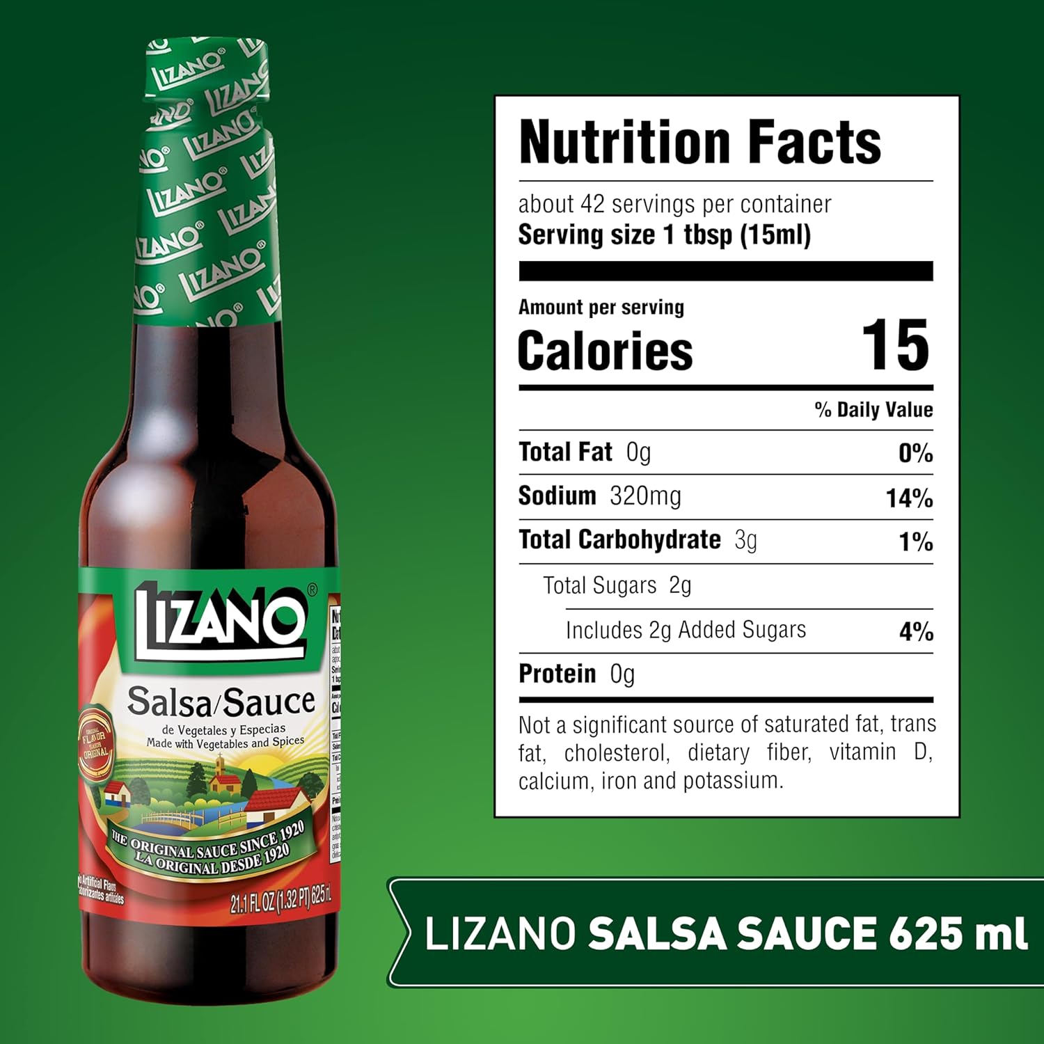 Lizano Salsa Sauce With Vegetables and Spices, 21.1 fl oz (Pack of 1) - Image 2
