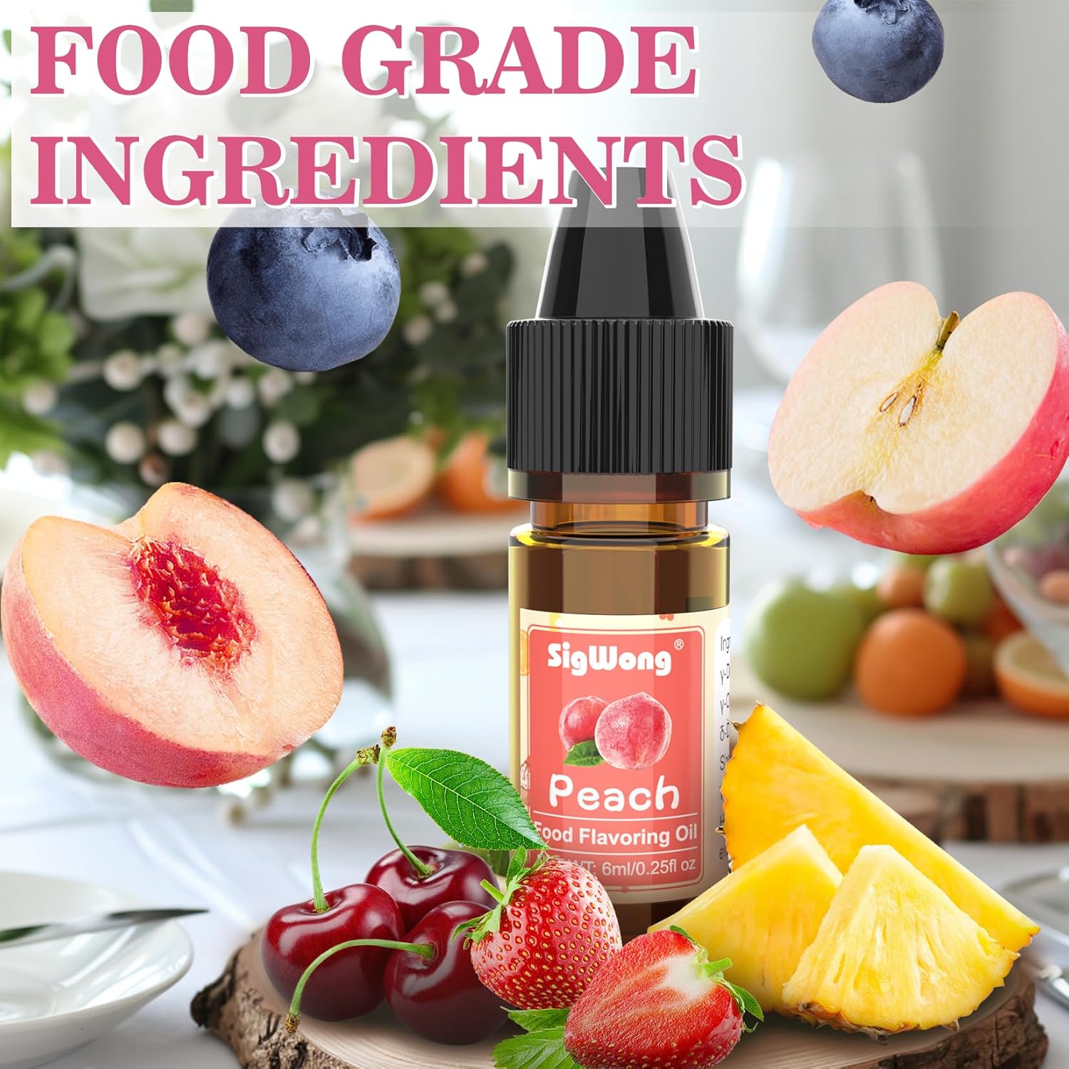 Food Flavoring Oil - 10 Flavors Liquid Lip Gloss Flavoring Oil, Concentrated Candy Flavors for Lip Balm, Baking, Drinks, Cooking, Soap and Slime Making, Water & Oil Soluble - 0.25 Fl Oz (6 ml) Bottles - Image 5