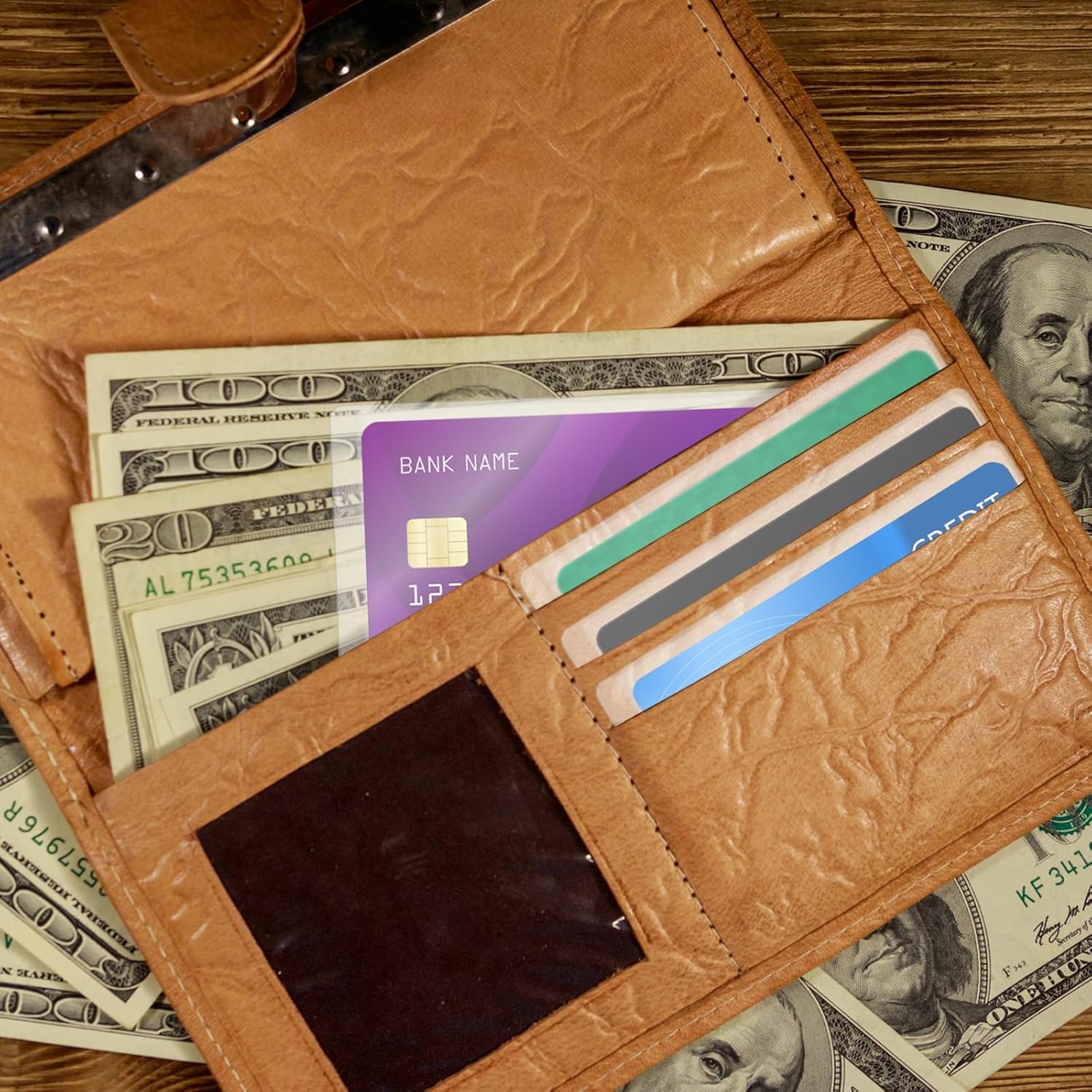 ZHOMA 10 Pack New Medicare Card Holder Protector Sleeves, Soft Clear PVC Wallet Insert for Credit and Business Card, 2.44 x 3.66 Inch Thick Transparent Waterproof for License ID Social Security Card - Image 6