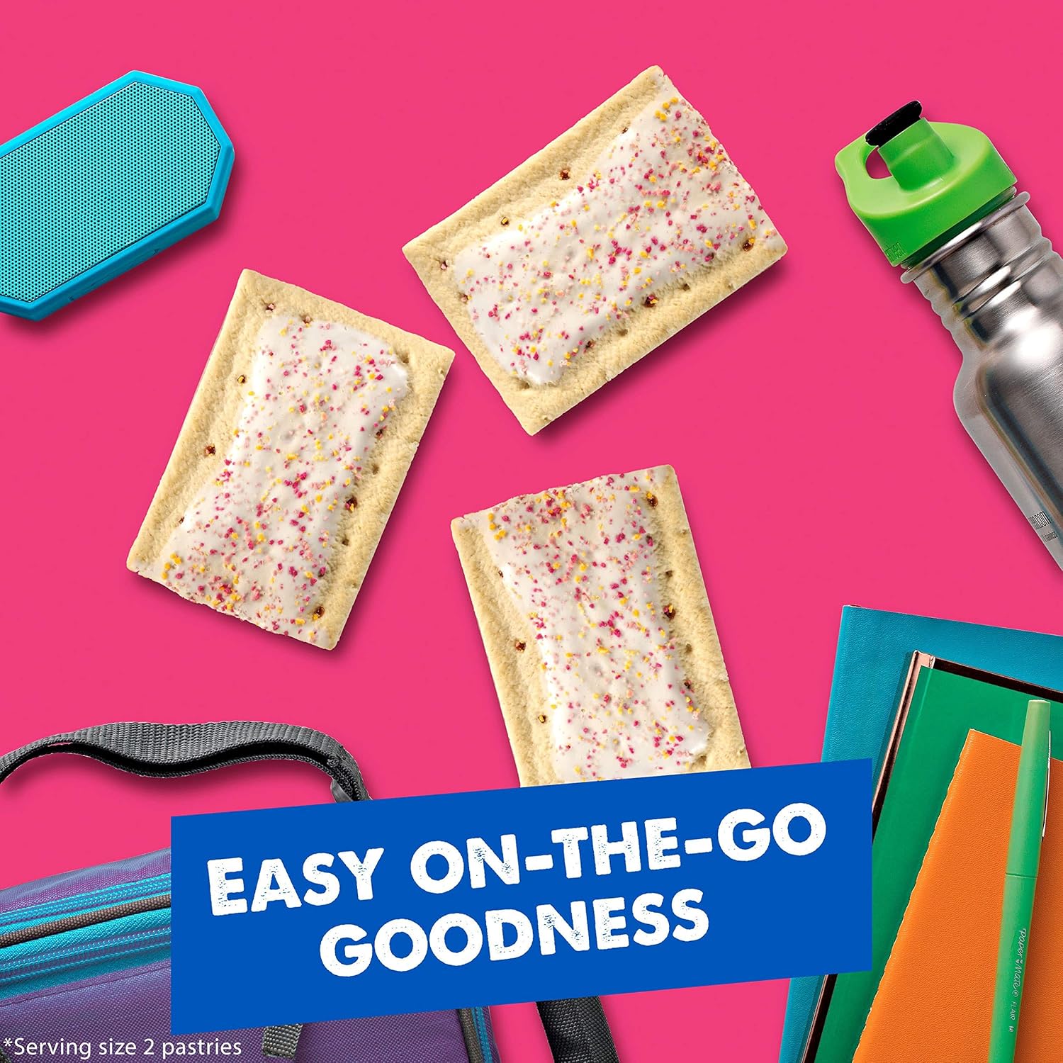 Simply Pop-Tarts, Toaster Pastries, Frosted Harvest Strawberry, Non-GMO Project Verified, 13.5oz Box (8 Count) - Image 5