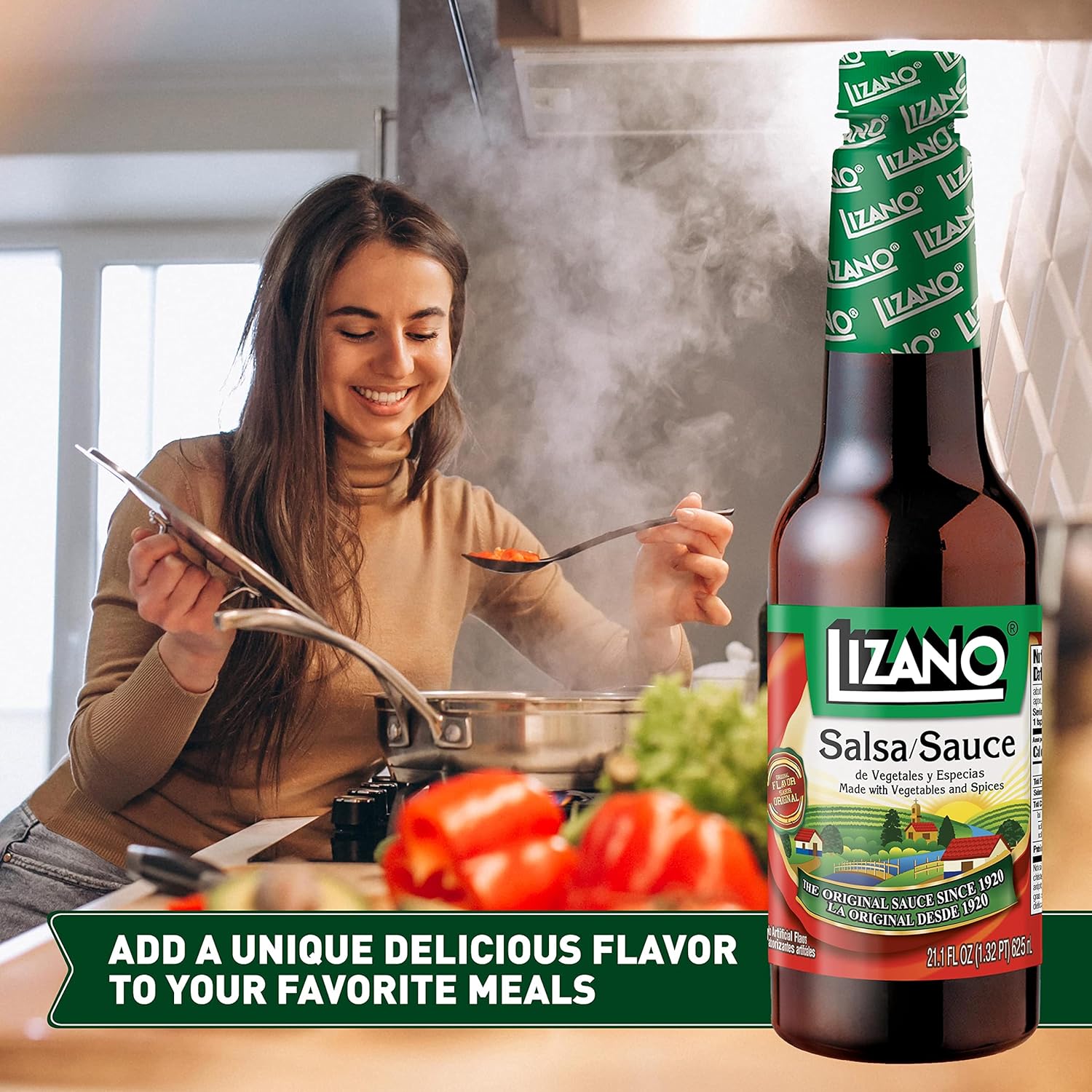 Lizano Salsa Sauce With Vegetables and Spices, 21.1 fl oz (Pack of 1) - Image 5
