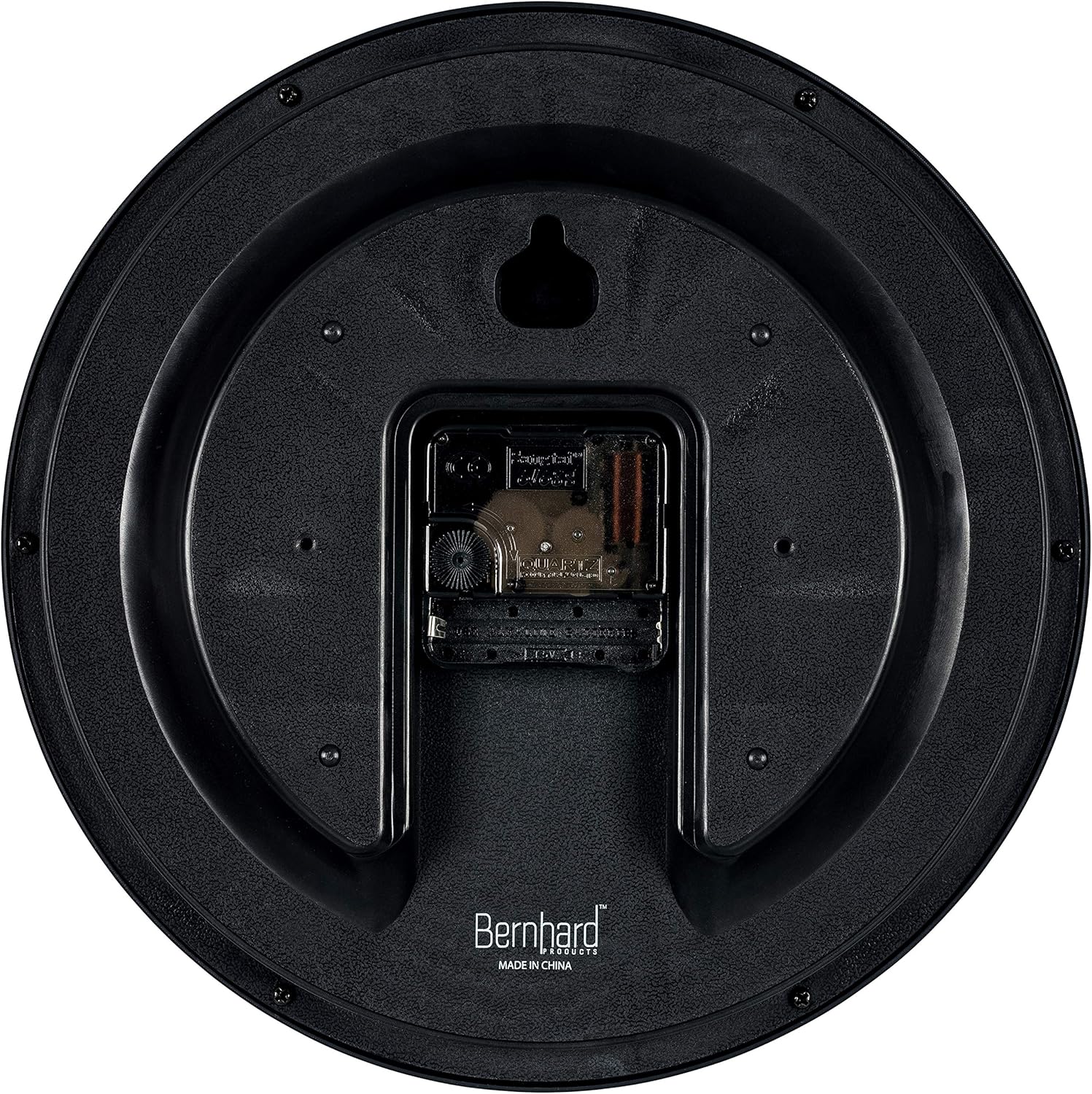 Bernhard Products Black Wall Clock Silent Non Ticking 10 Inch Bold Quality Quartz Battery Operated Round Easy to Read Home/Kitchen/Office/Classroom/School Clocks, Sweep Movement - Image 6