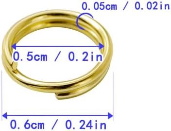 100Pcs Small Key Rings Mini Keyring Rings Split Rings for Keychains Metal Rings for DIY Pendants Ornaments Crafts Accessories - Image 5