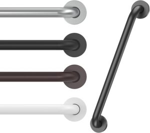 16 Inch Grab Bars for Wall Black, S...