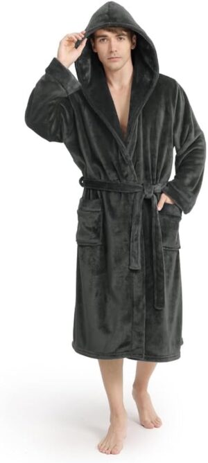 Yurhap Luxury Mens Robe with Hood, ...