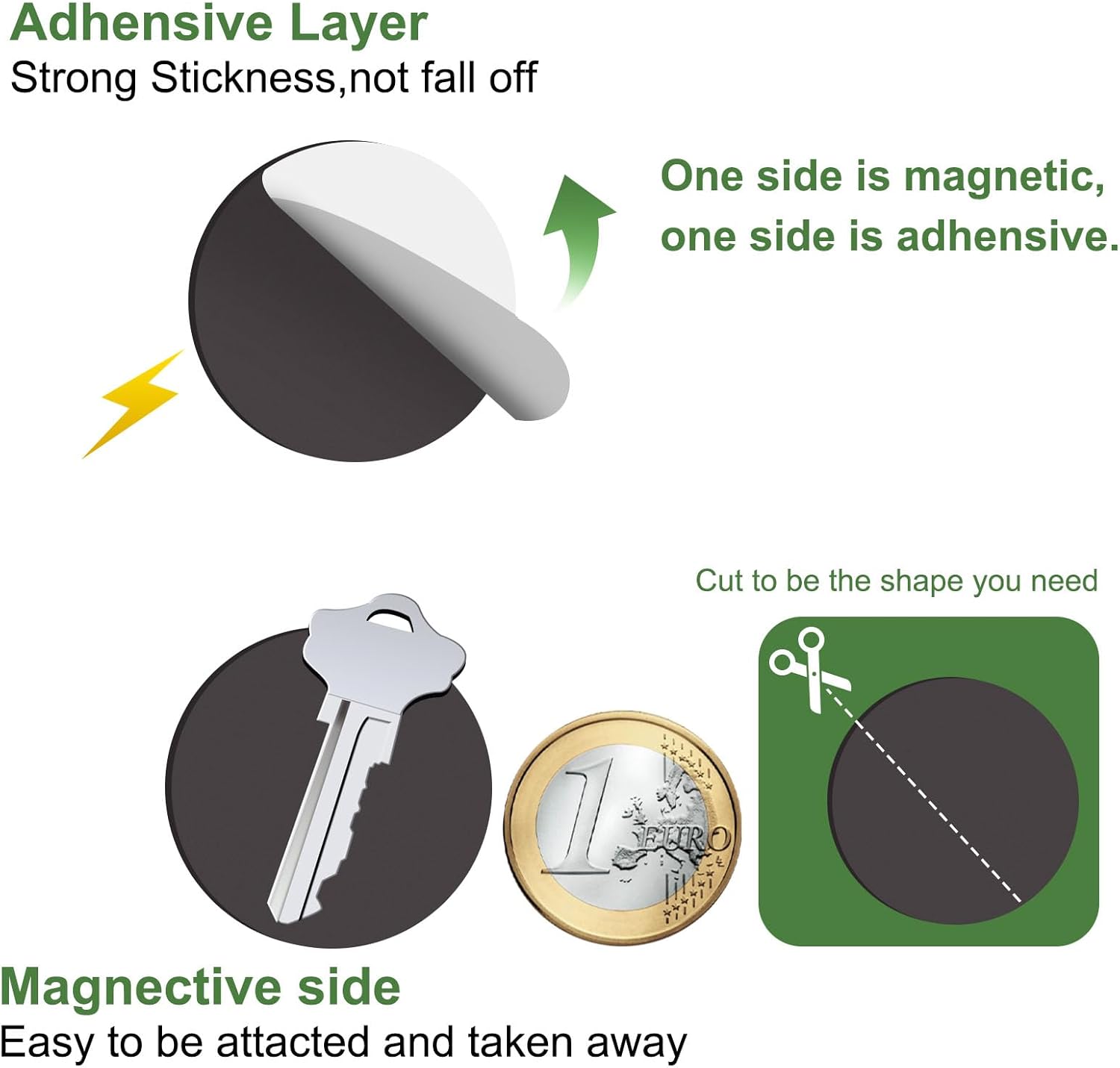 Miniature Magnetic Self-adhensive Round Bases for Wargames Flexible Sticky Magnets (Round 32mm-70pcs) - Image 3