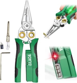 LAOA 8-in-1 Electrician Pliers with...