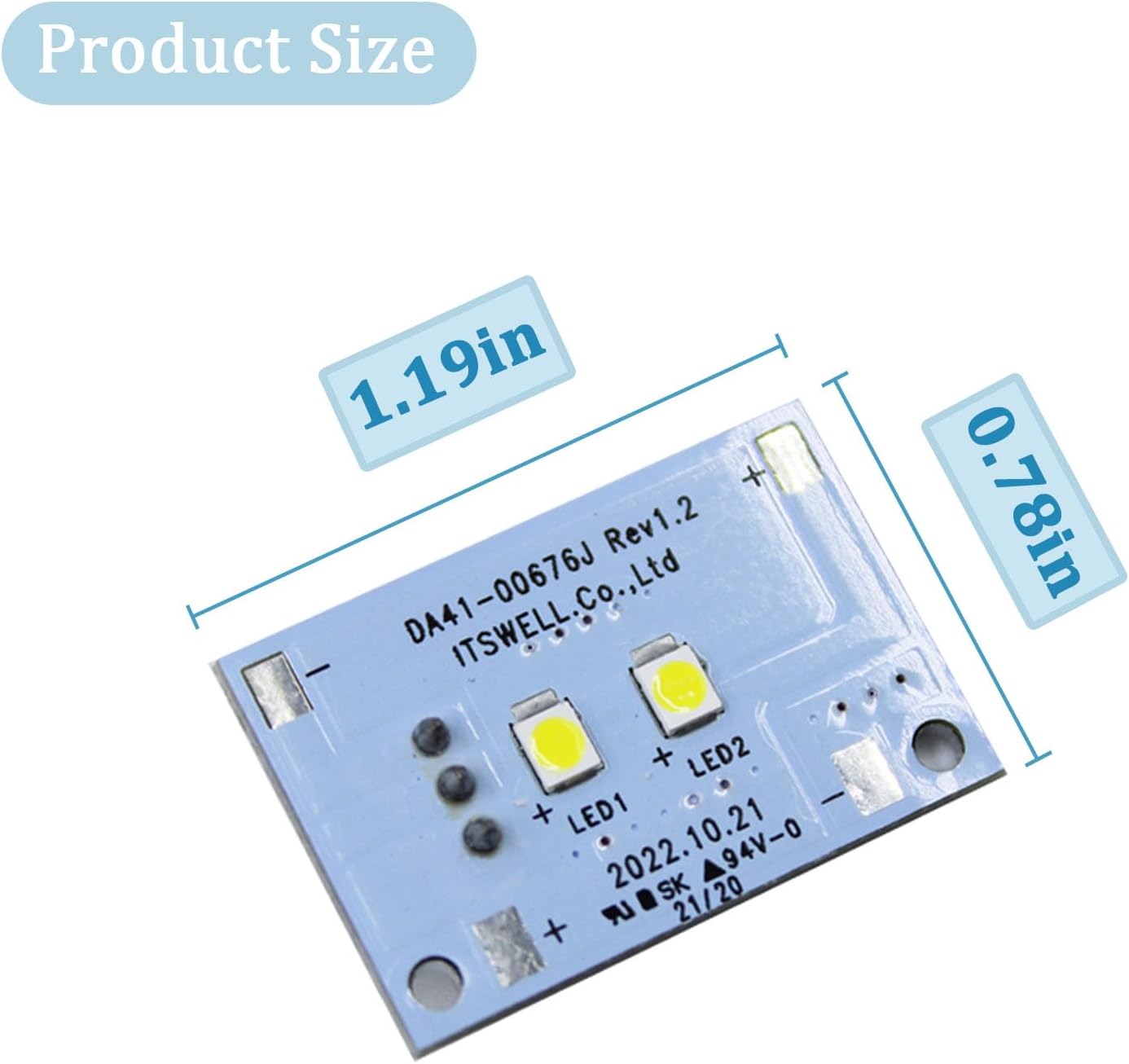 DA41-00676J led Light Freezer LED Light Fit for Samsung Refrigerator AP6000168 PS11732779 EAP11732779 - Image 3