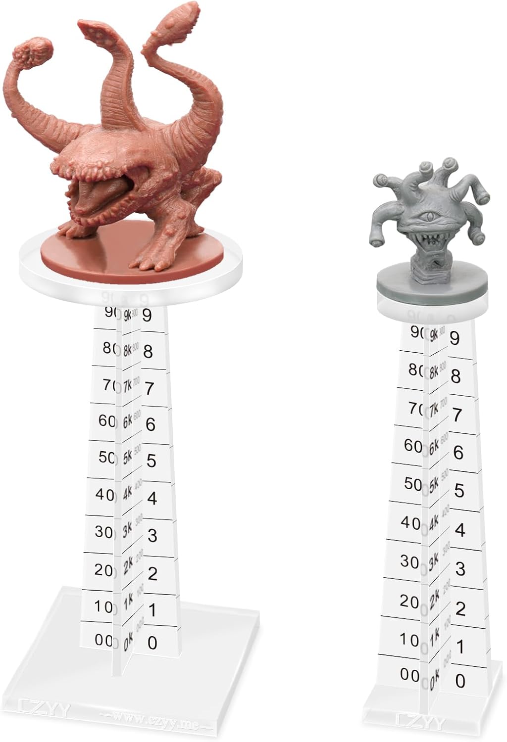 DND Flying Miniatures Combat Riser (Set of 2) Acrylic Laser Cut Flight Stand Terrain from 0 to 9999 ft Perfect for Dungeons and Dragons, Wargames, D&D and Tabletop RPG